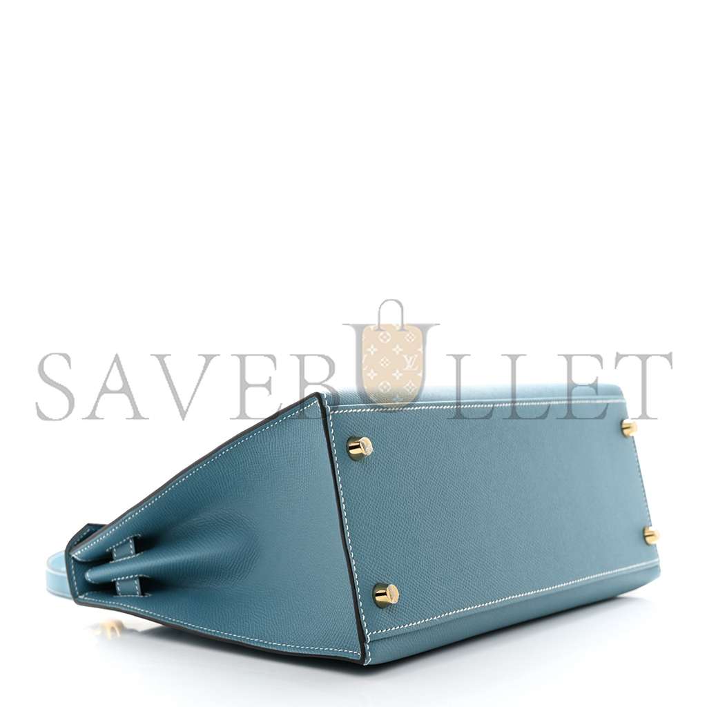 H**mes master epsom kelly sellier 28 new blue jean (28*22*10cm)